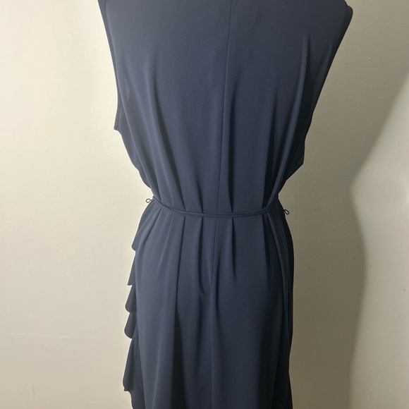 J. Crew Deep Blue Ruffle Midi Dress - Picture 4 of 6